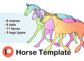 Patreon Horse Template P2U line base