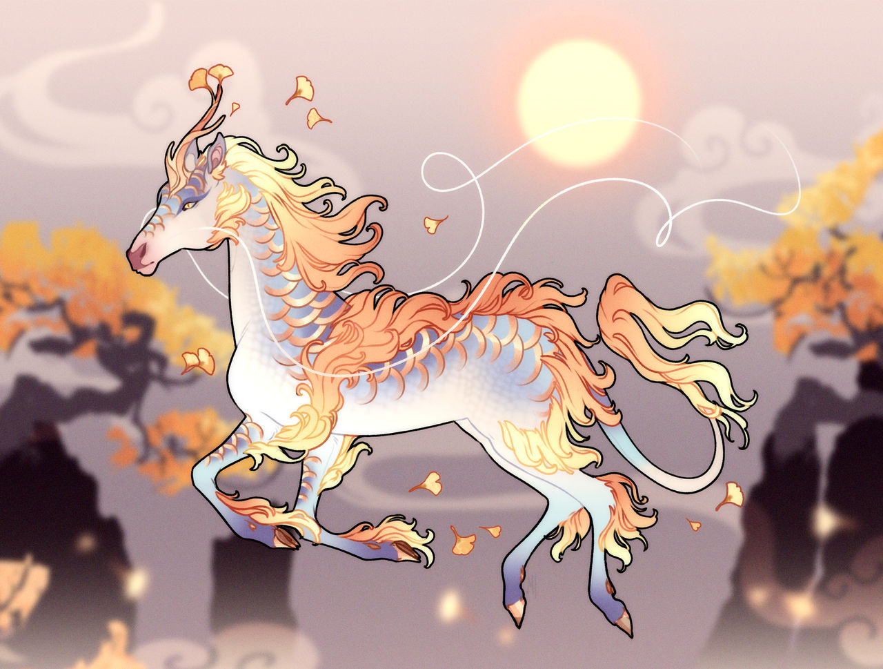 Qilin Sticker Day 4: Qilin by marnah on DeviantArt