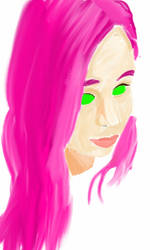 Pink haired alien girl #2