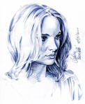 Natalie Portman Ballpoint by AngelinaBenedetti