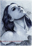 Keira Knightley Ballpoint Pen by AngelinaBenedetti