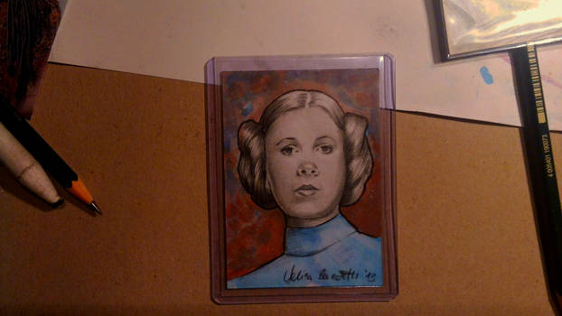 Princess Leia Sketch Card