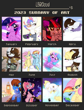 My 2023 Art Summary!
