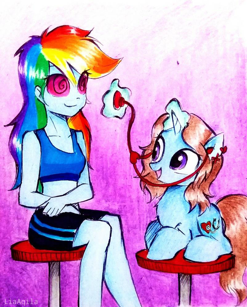 Hypno Heart Rainbow Dash mental health check by Rathbane on DeviantArt