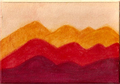 Autumn Hills ACEO Abstract