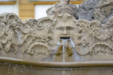 Water Fountain at Seehof Palace in Bamberg, German