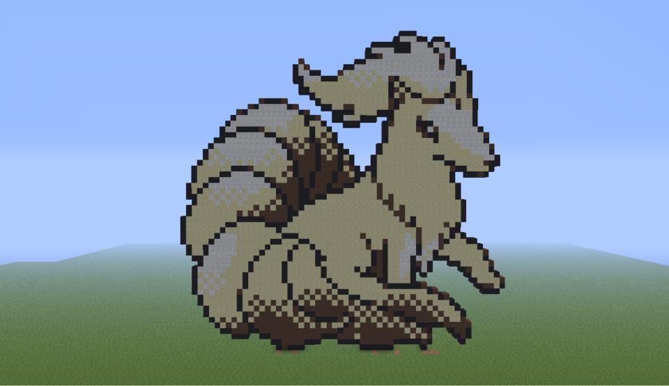 Minecraft - Ninetales by Isasolis on DeviantArt