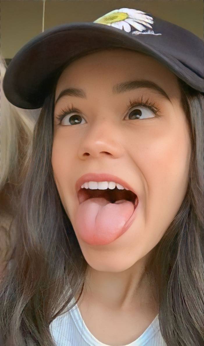 jenna ortega showing her cute tongue by gripo67 on DeviantArt