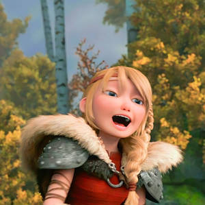 Astrid Hofferson opening her nice and warm mouth