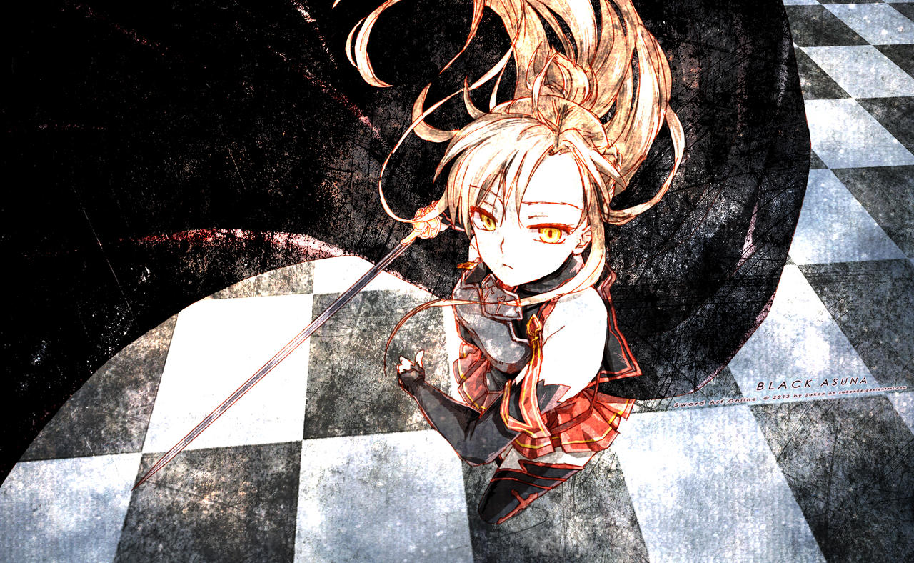 Black Swordswoman Asuna by Sakon04