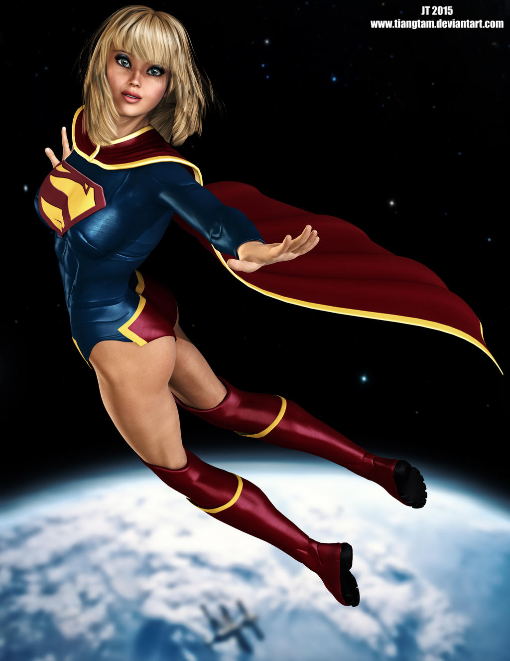 Supergirl Floating