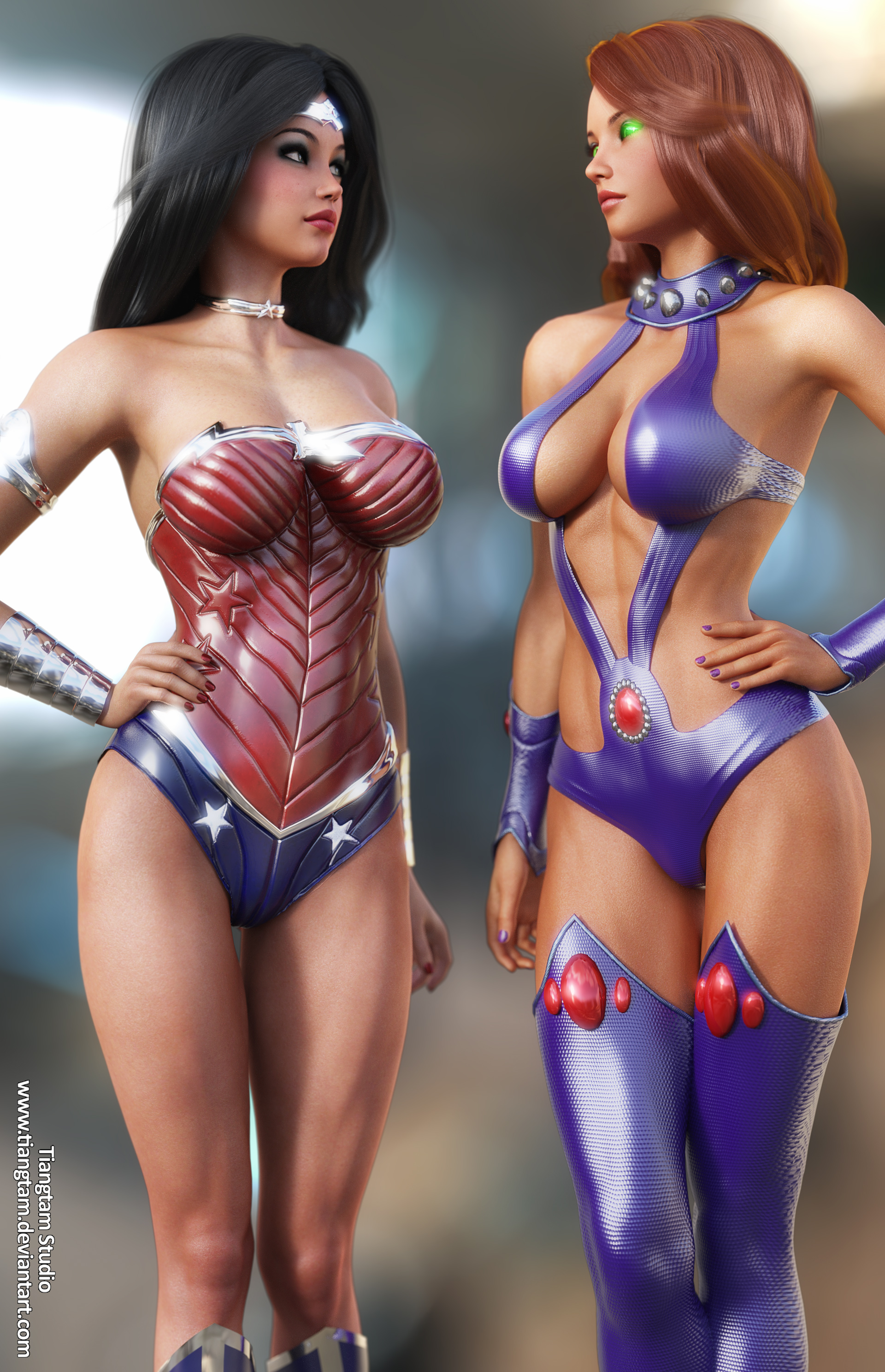 Wonder Woman and Starfire Testing