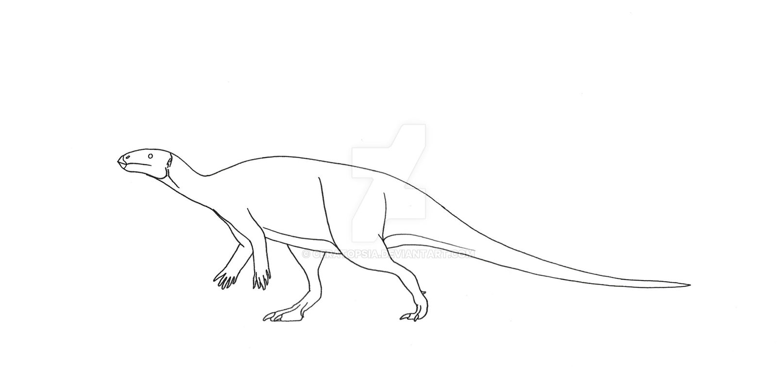 Hesperonyx Outline by Ceratopsia on DeviantArt