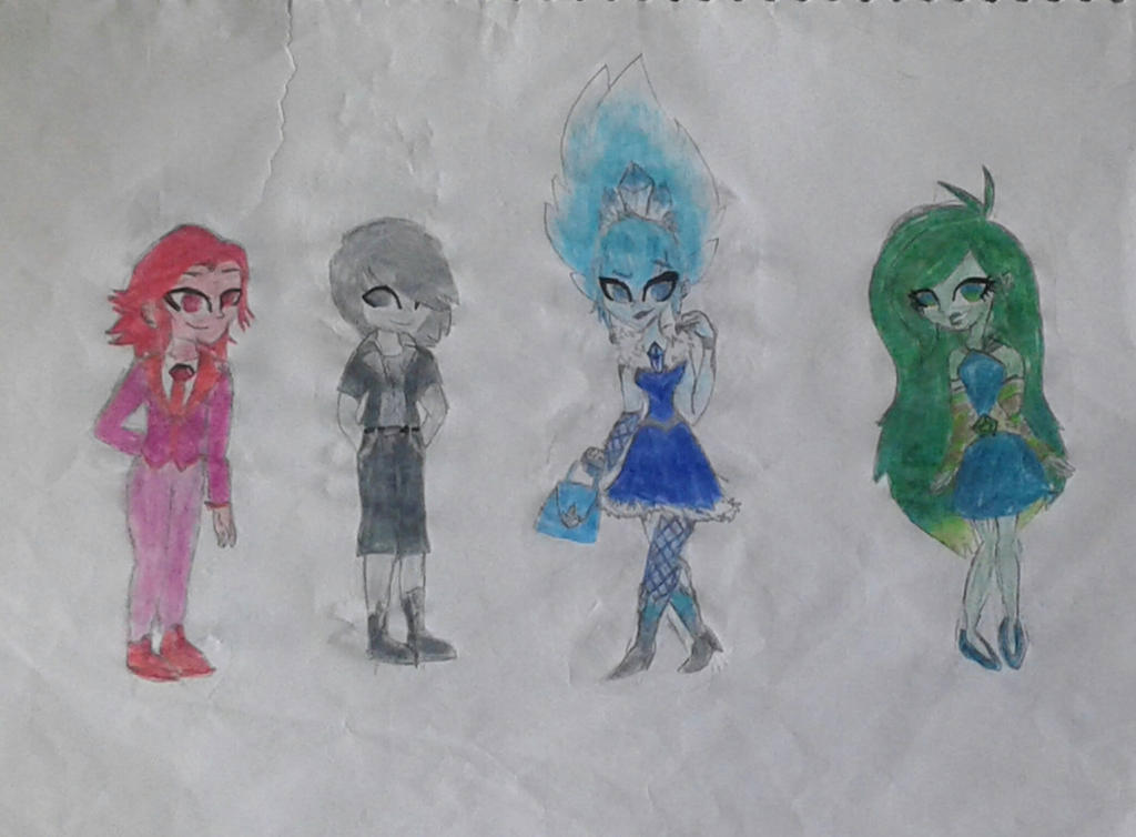 Ruby Boy Ruby Boy, Metal Boy, Ice Girl and Emerald Girl by Heart22-Art on DeviantArt