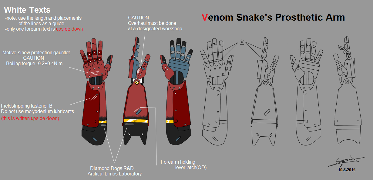 Venom Snake Prosthetic Arm by cyril002 on DeviantArt