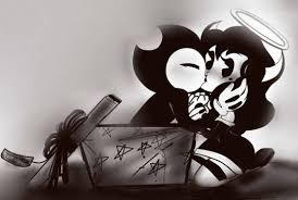 Bendy kiss Alice Angel in a surprise