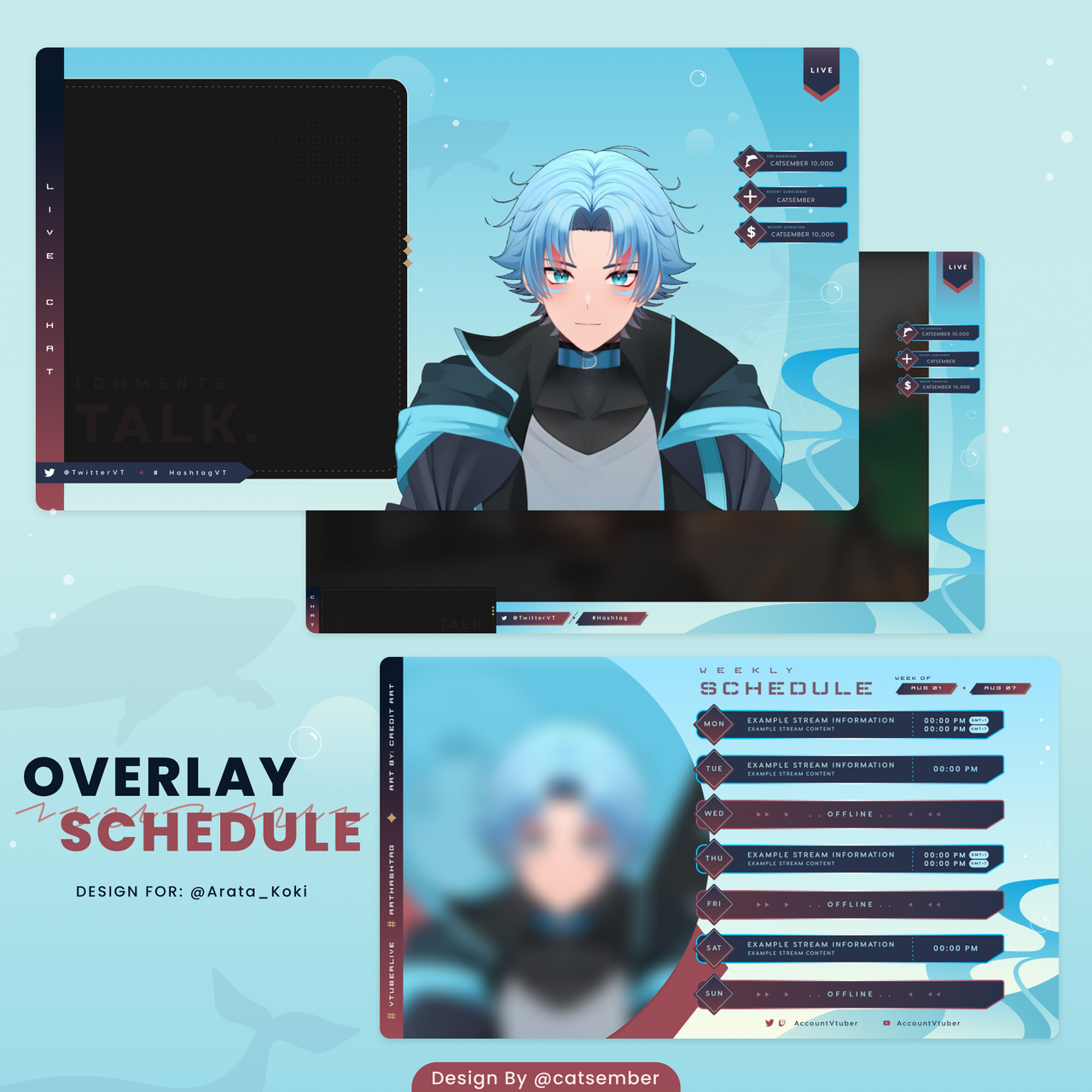 Ark Overlay Deviantart Arata - Stream Overlays and Schedule by Catsember by catsember on ...