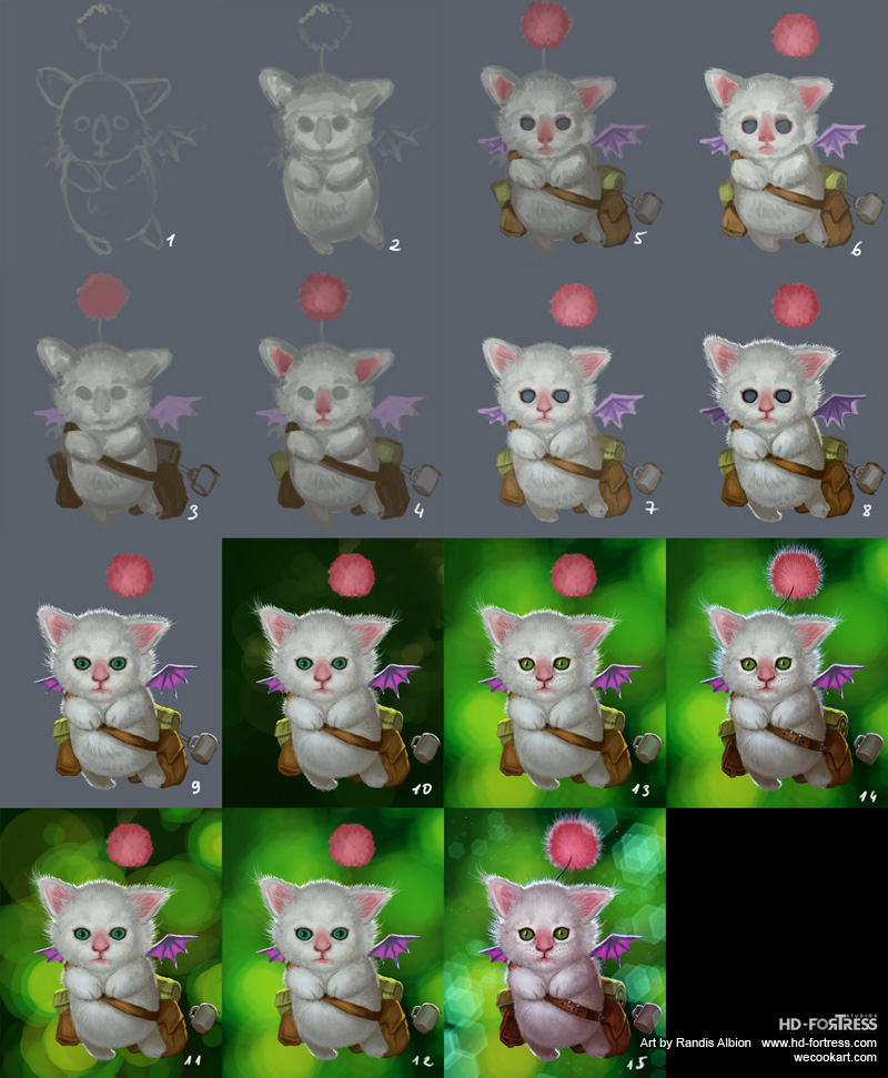 Making of Moogle by randis on DeviantArt