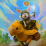 Moogle riding Chocobo