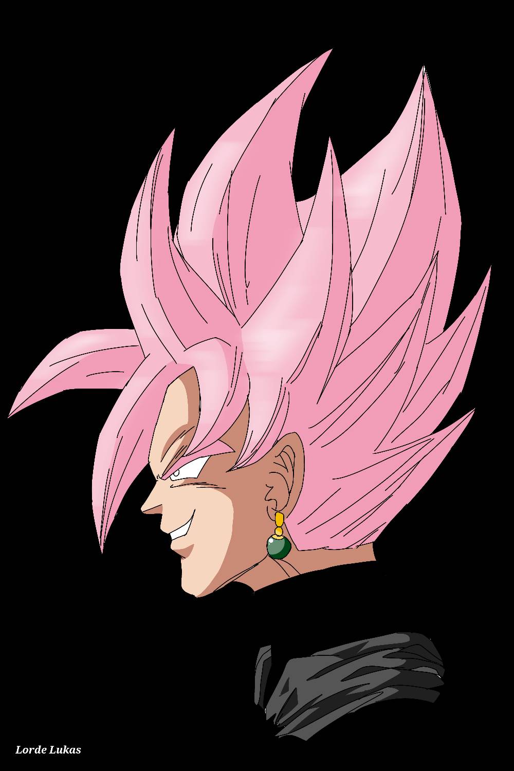 Como desenhar o goku black, super sayajin rose 