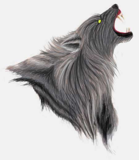 werewolf bust