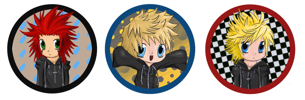 Axel Demyx Roxas-chib stickers