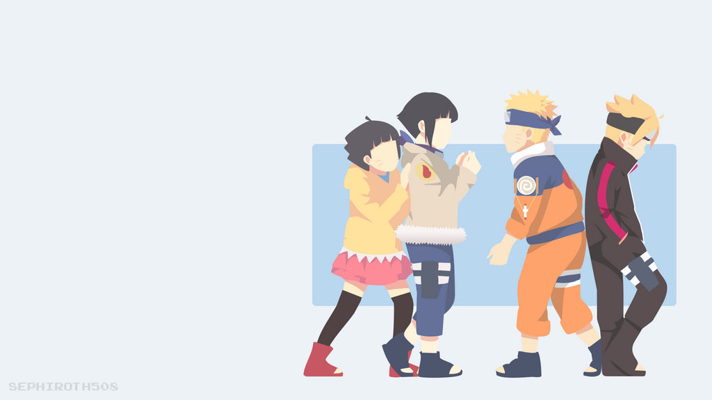 Naruto | Hinata | Boruto | Himawari - Minimalist