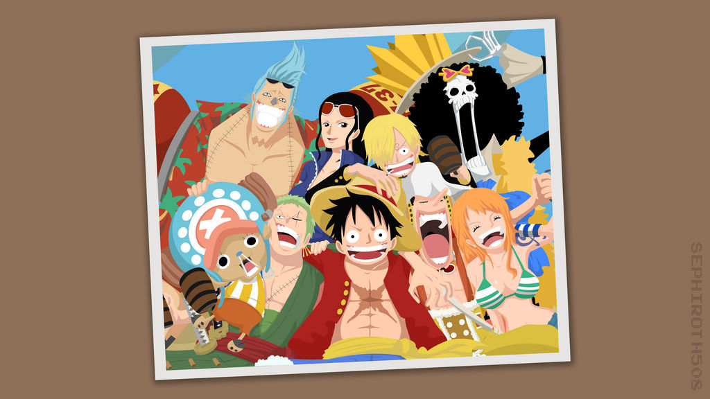 The Strawhat Pirates One Piece Vector By Sephiroth508 On Deviantart