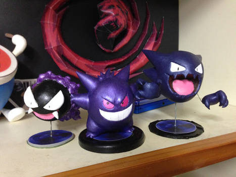 Clay Figure-Gengar Family