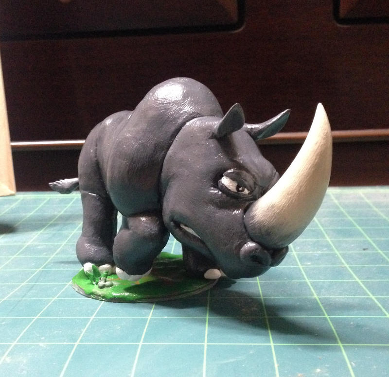 Iron Rambi Clay Figure: Rambi the Rhinoceros by MerphISC on DeviantArt