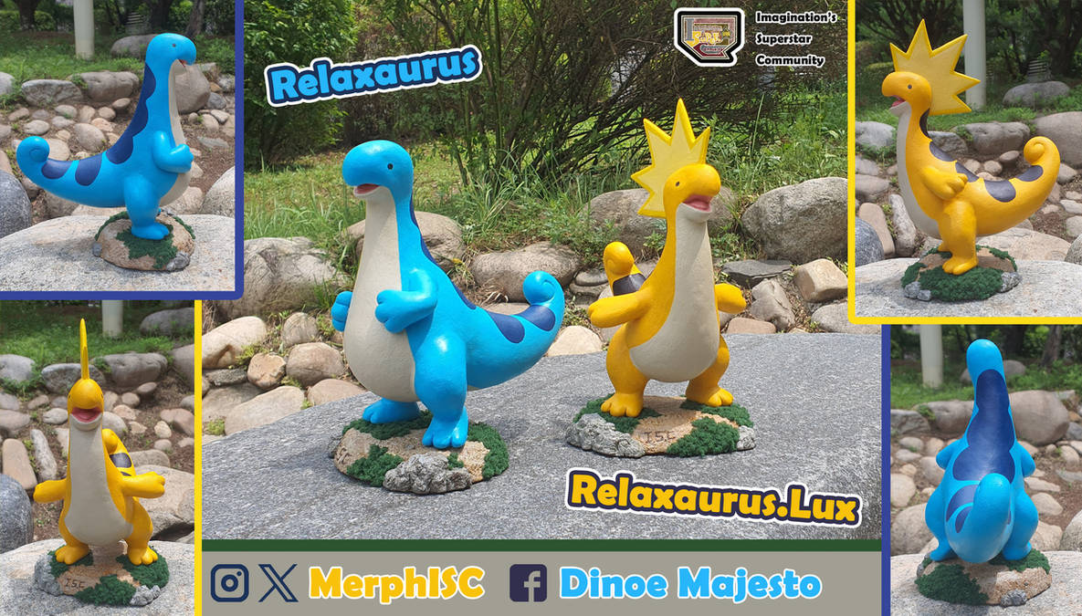 Clay Figure - Relaxaurus (with Lux) by MerphISC on DeviantArt