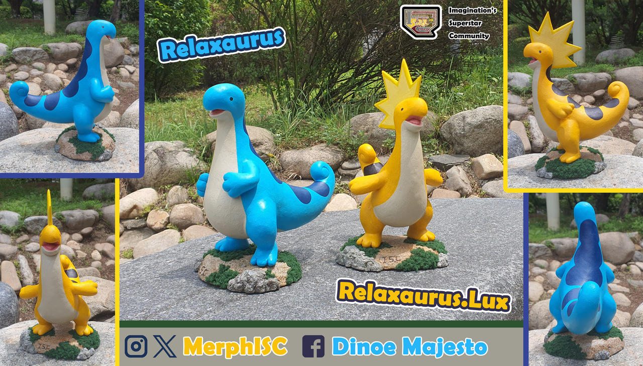 Clay Figure - Relaxaurus (with Lux) by MerphISC on DeviantArt
