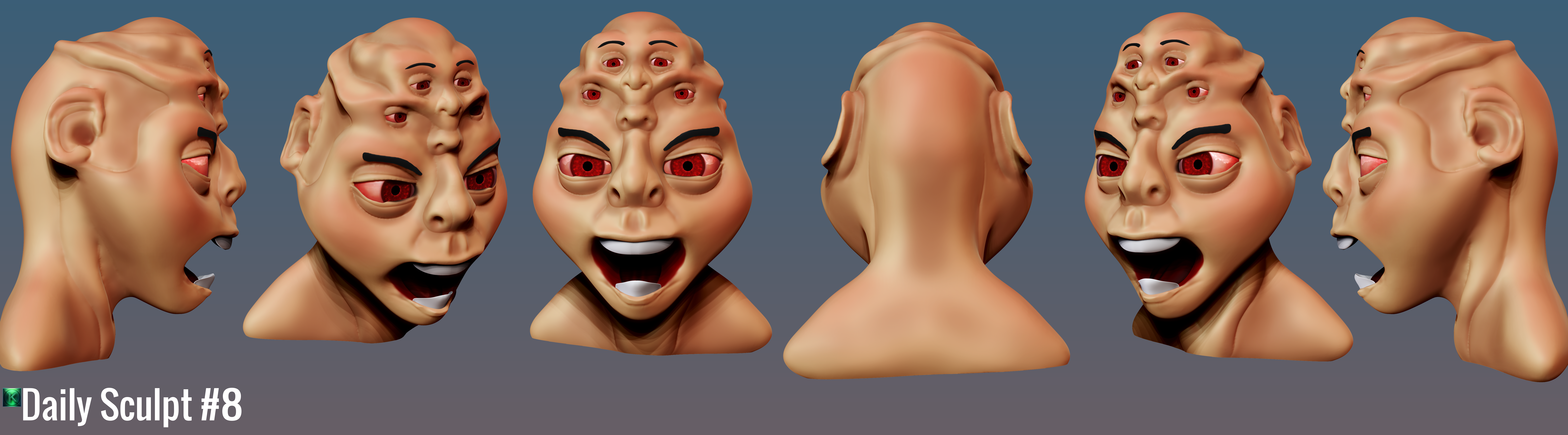 Daily Sculpt 8 - Multiple personality.