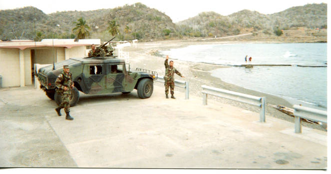 Patrolling by the Beach