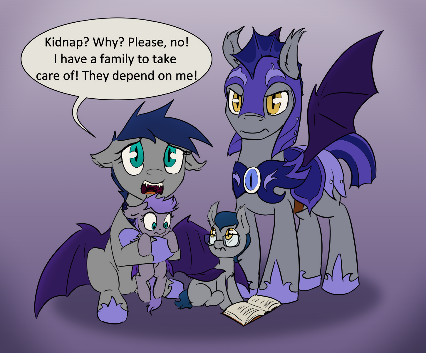 Royal Sketchbook - 2016-01-16 ~ Bat Pony Family