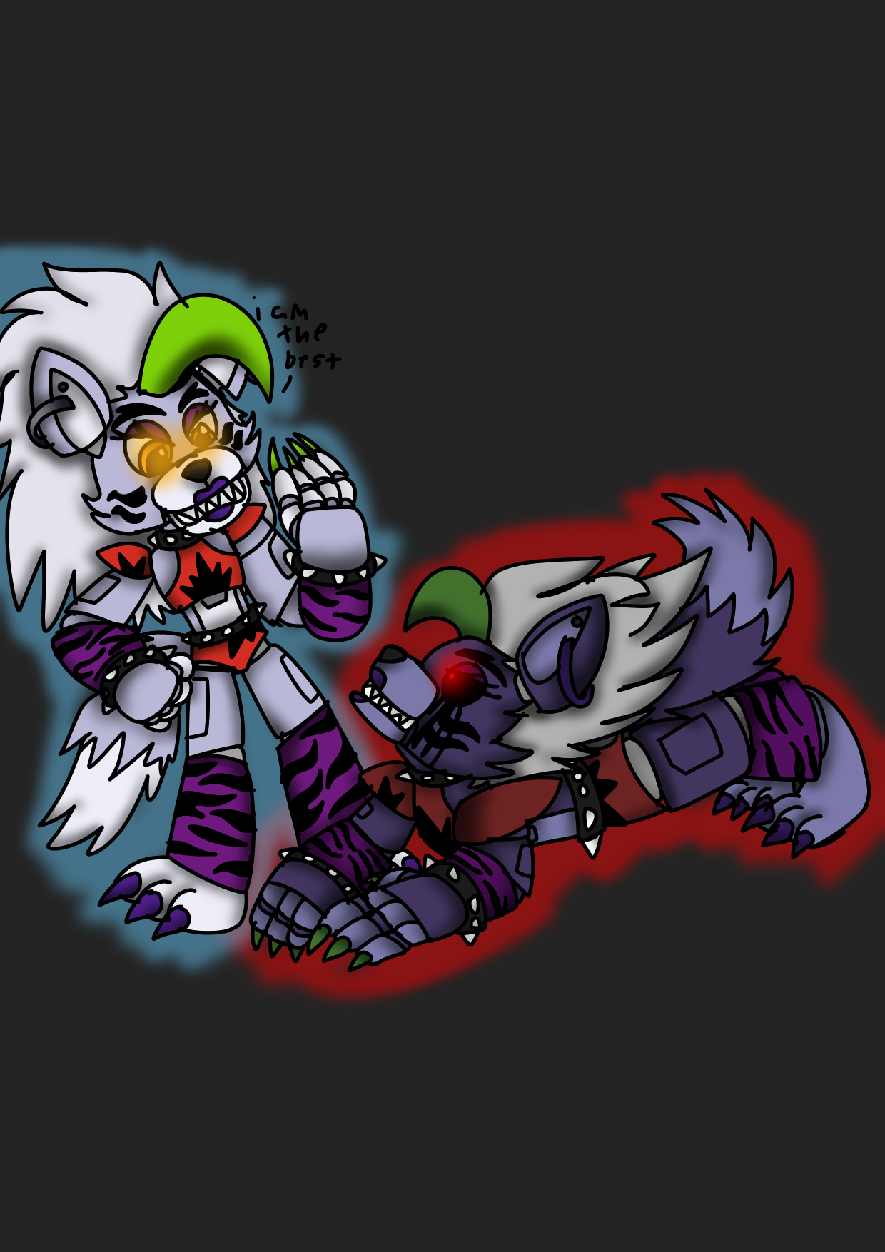 FNAF What If Roxy Wolf was Gregorys Guardian? by CinTanGallery on