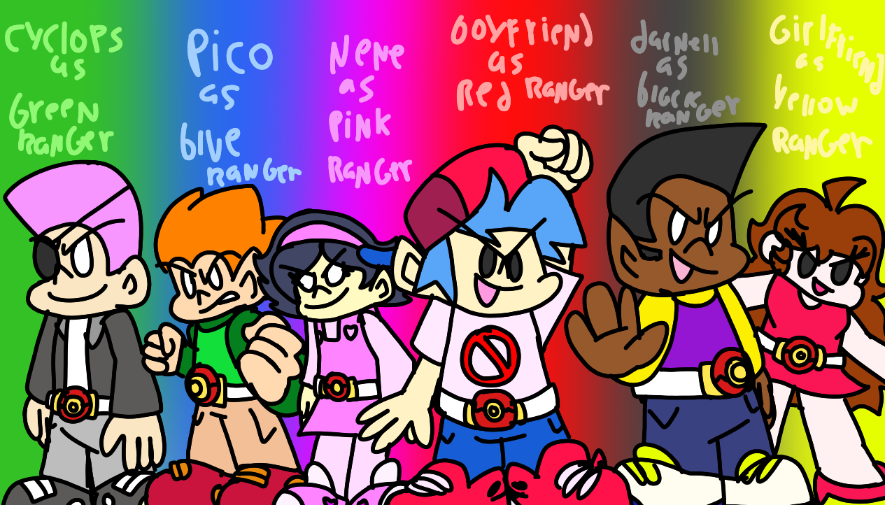 friday night funkin (MIGHTY MORPHIN POWER RANGERS) by mylittlepony41 on ...