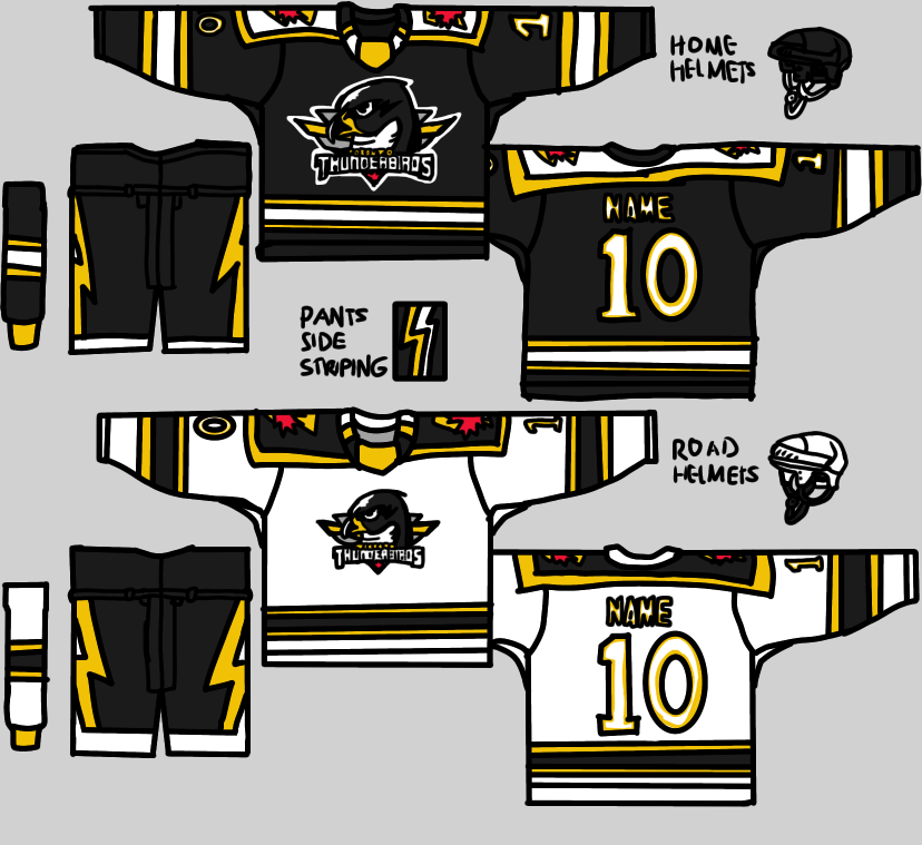 Thunderbirds Hockey Jersey Design