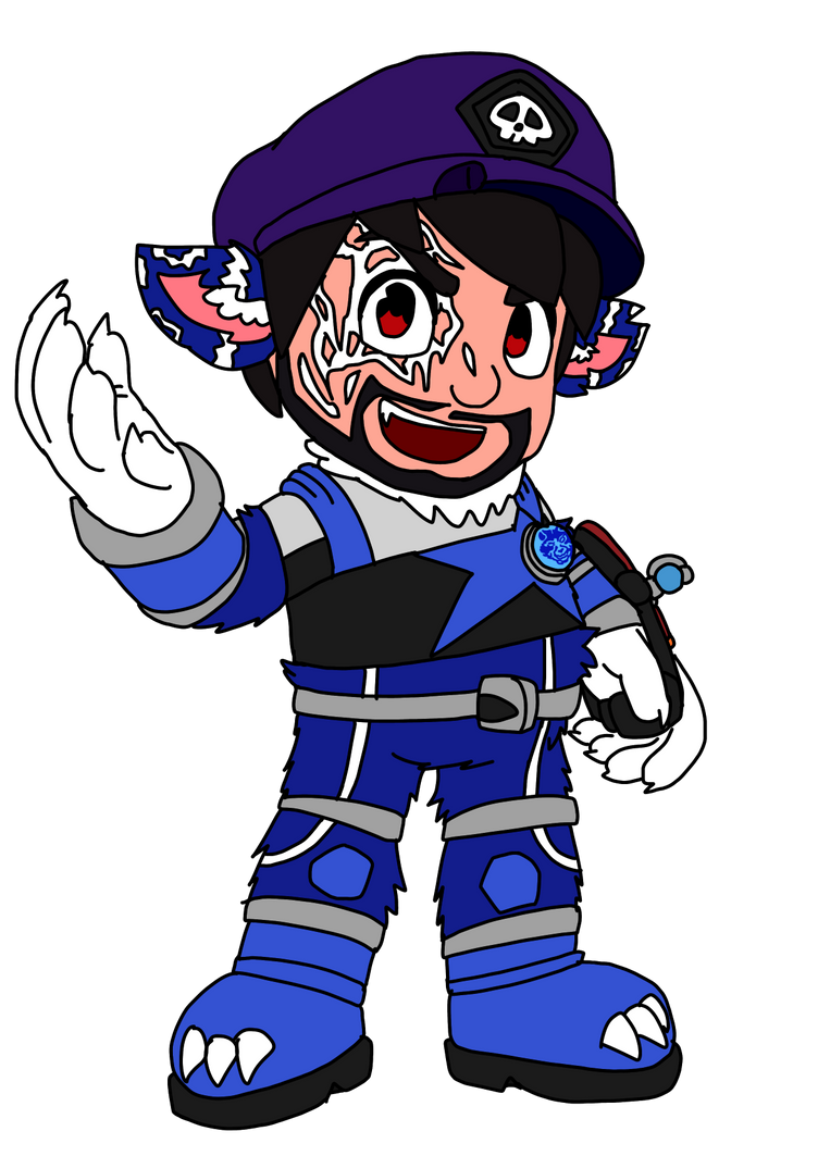 Karu smg3 (ookami blue) (kyuranger smg4) by mylittlepony41 on DeviantArt