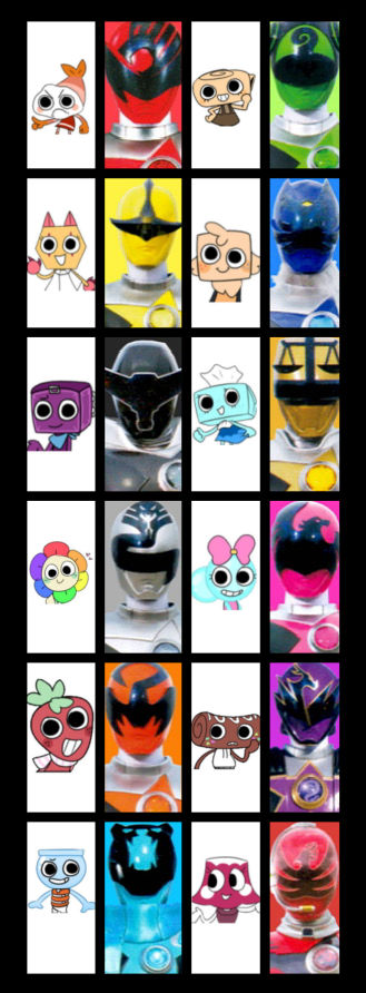 Power rangers star galaxy lineup (dandys world) by mylittlepony41 on ...