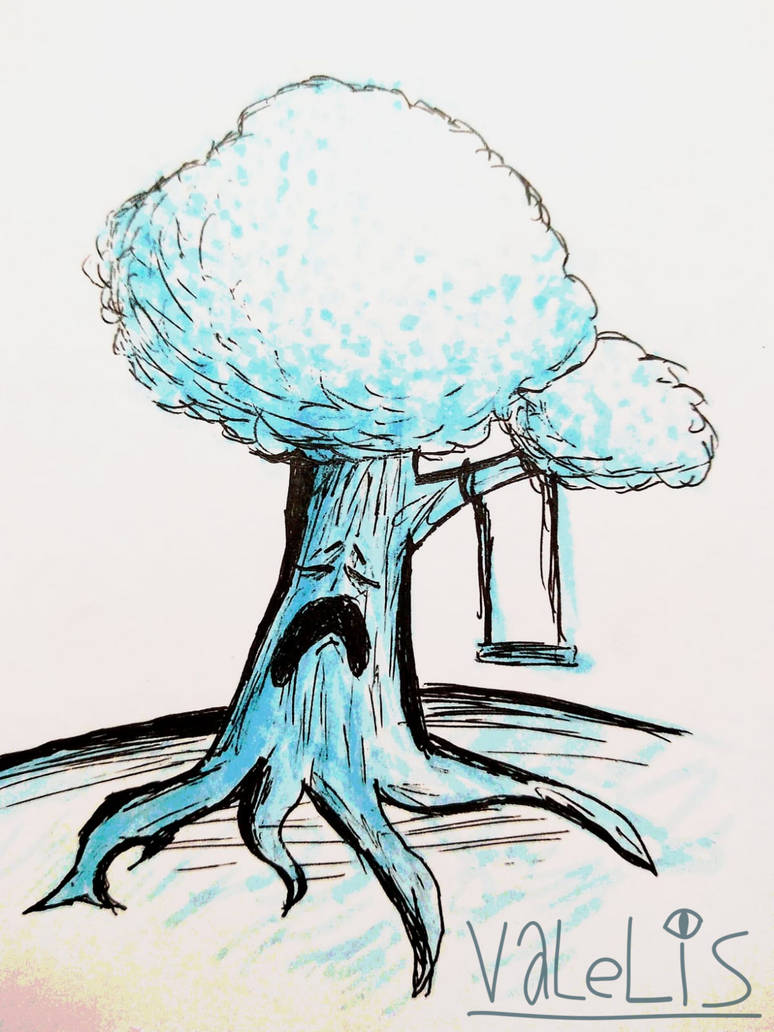 Spring Tree Sad Drawing Sad tree by Valelis on DeviantArt