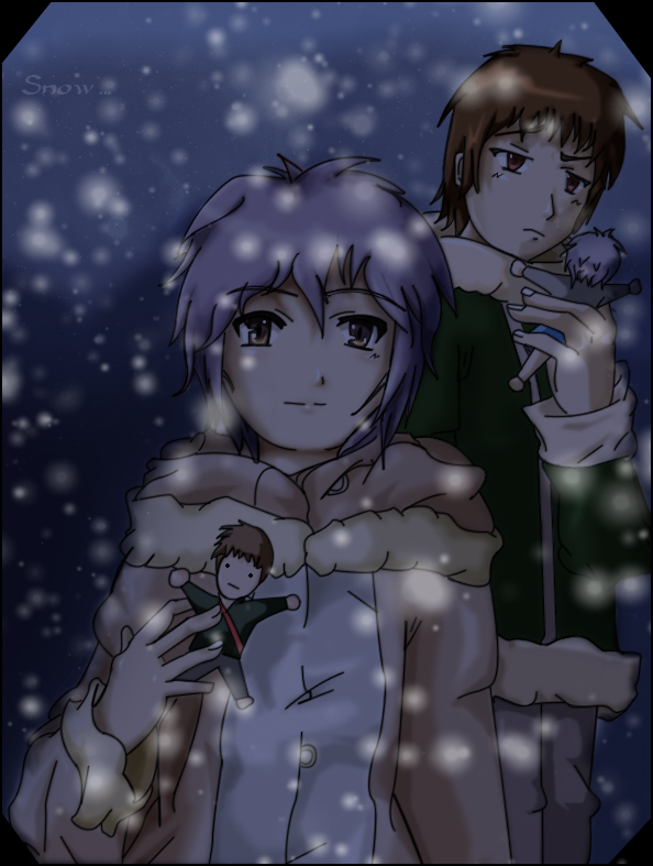 snow.. Yuki and Kyon