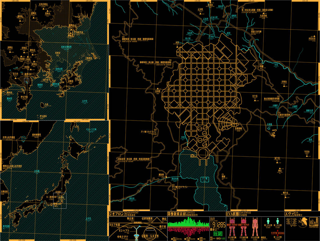 Evangelion Map by PhantomFunds on DeviantArt