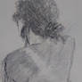 06/14/23 Figure C - Back and hair - pencil/graphit