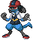 Ash as a Lucario sprite