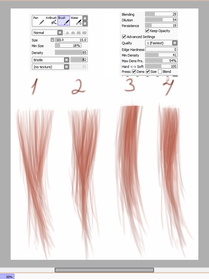 Hair tutorial - Paint Tool Sai