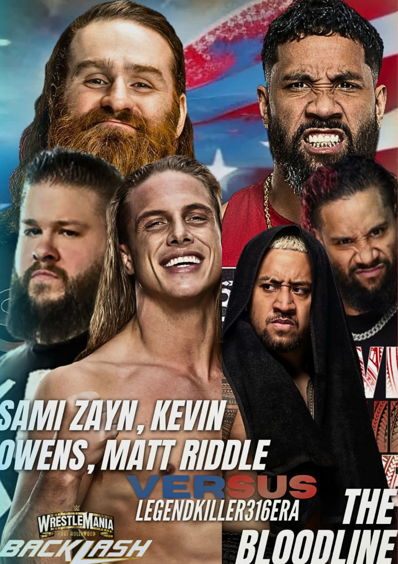 Sami Zayn, Kevin Owens, and Matt Riddle Vs The Blo by ...