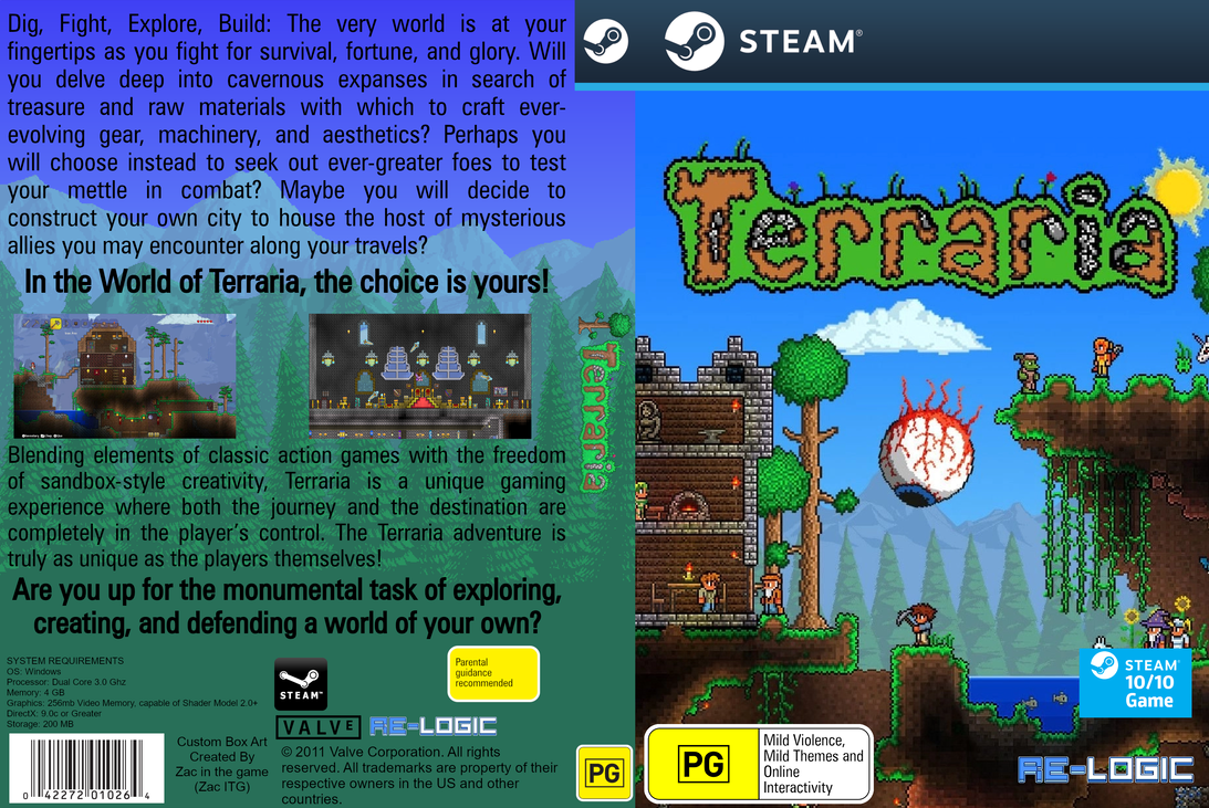 Terraria Steam Box Art By Zacinthegame On DeviantArt terraria-steam-box-art-by-zacinthegame-on-deviantart
