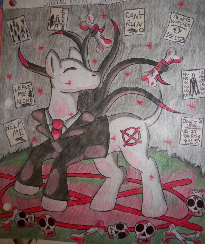 Mlp Slender Slender Pony/Slendermane by SugarPop-Art on DeviantArt