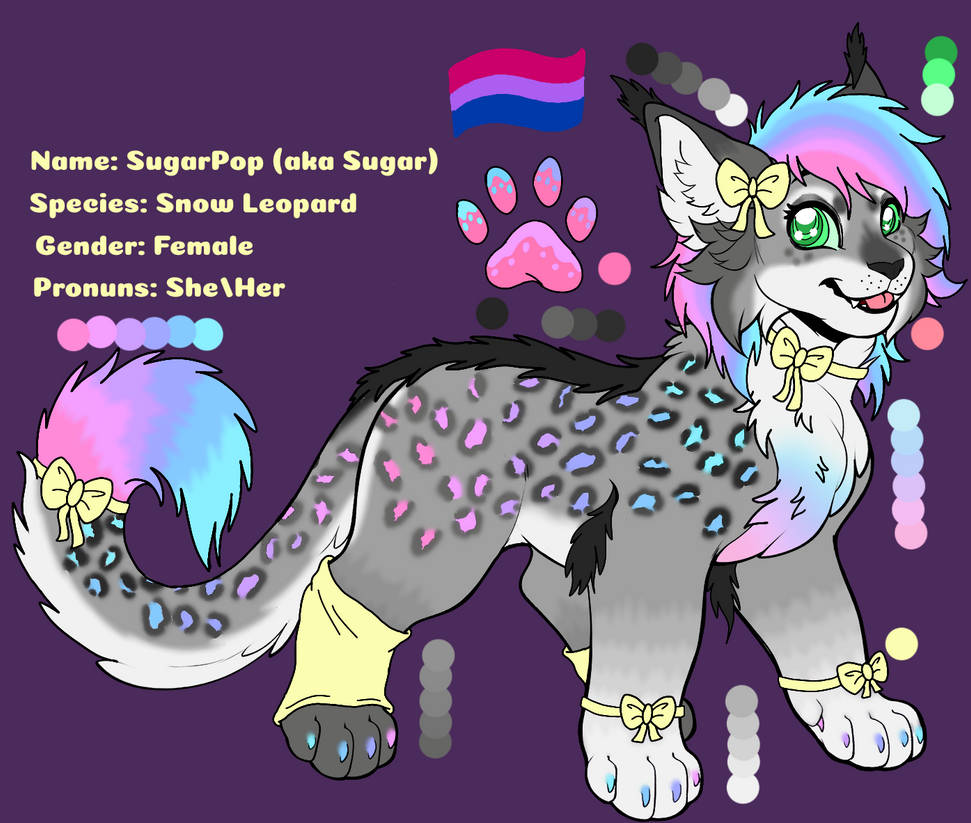 Sugar (Snow Leopard OC) by SugarPop-Art on DeviantArt